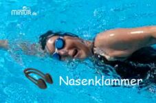 Kraulschwimmen mit Nasenklammer